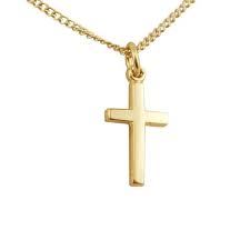Infant S Cross Gold Sterling Silver With 13 Inch Chain Boys Cross Necklace Cross Jewelry Necklace Cross Necklace