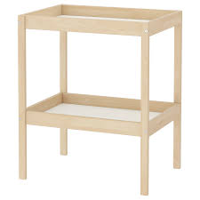 Practical storage space within close reach: Sniglar Beech White Changing Table 72x53 Cm Ikea
