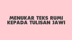 Rumi to jawi text converter dudesite. Menukar Teks Rumi Kepada Tulisan Jawi Youtube