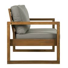 Walker Edison Furniture Co Brown Patio Loveseat Owoslsbr Bellacor In 2020 Lounge Chair Outdoor Patio Loveseat Outdoor Loveseat