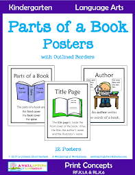 As you explore the different parts of the book, make sure you explain what each part of the book is and why it is important. This Set Of 12 Parts Of A Book Posters Include The Parts Of A Book Title Author Illustrator Title P Parts Of A Book Book Posters Kindergarten Language Arts