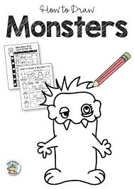 How To Draw Monsters Monster Drawing Art Lessons Elementary Drawings