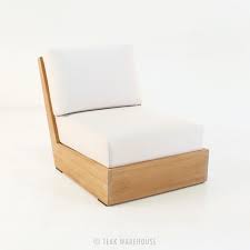Kuba Teak Armless Club Chair Lounge Chair Outdoor Furniture Design Chair Outdoor Chairs