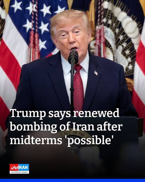 US President Donald Trump said renewed large-scale bombing of Iran after the November midterm elections was "possible," while rejecting Tehran's latest ceasefire proposal as insufficient, according to an interview with TIME published