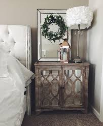 Rustic Mirrored Nightstand Addyson Living Mirrors With Wreath Shabby Chic Lamps Bronze L Shabby Chic Bedroom Furniture Shabby Chic Bedrooms Shabby Chic Room