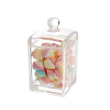 Decorative Square Acrylic Candy Nut Container Jar With Lid Buy Container Jar Clear Plastic Jar With Lids Plastic Jars With Colored Lids Product On Alibaba Com