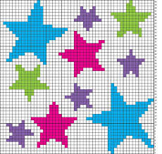 Cross Stitch Stars No Color Chart Available Just Use The