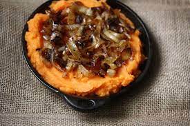 Would love to feature (with credit linking to you, of course) on gluten free blog. Mashed Sweet Potatoes With Caramelized Onions Recipe