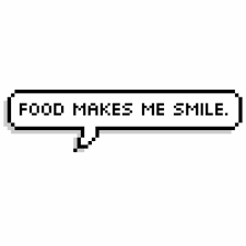 Food Make Me Smile Text Bubble Tumblr Png Overlays Tumblr
