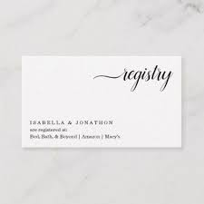 Minimalist Registry Insert Invitation Enclosure Zazzle Com Minimalist Registry Minimalist Wedding Invitations Registry Cards