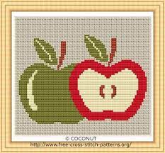 With over 200 designs, you'll find something here that is perfect for your next cross stitch project. Apple 2 Free And Easy Printable Cross Stitch Pattern Easy Cross Stitch Patterns Cross Stitch Beginner Cross Stitch Patterns