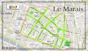S'il est un quartier à paris particulièrement prisé par la communauté lgbt, c'est bien le marais ! Marais Paris Map Map Paris Marais Ile De France France