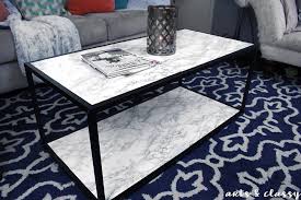 Diy Faux Marble Coffee Table Makeover Tutorial Coffee Table Makeover Faux Marble Coffee Table Marble Decor