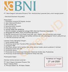 Arti kata pramubakti adalah orang yang membantu dalam pelaksanaan tugas sosial. Lowongan Kerja Pt Bank Negara Indonesia D3 Segala Jurusan Juli 2020 Rekrutmen Lowongan Kerja Bulan Juni 2021