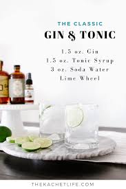 Enjoy A Classic Gin And Tonic Cocktail This Recipe Adds Toasted Oak Bitters For A Great Experience Gin And Tonic Tonic Recipe Tonic Syrup