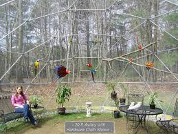 Outdoor Walk In Bird Aviary For Sale 20 Ft Geodesic Dome Outdoor Aviary Flight Cage Animal Pen Etsy In 2020 Flight Cage Bird Aviary Geodesic Dome