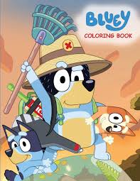 Wonderful coloring pages for kids (coloring books) coloring book filled with fun and beautiful characters. Bluey Coloring Book Big Simple Coloring Pages For Kids Publications Dollhouse 9781953922113 Books Amazon Ca