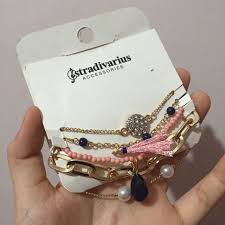 Aksesoris yang dipakai di tangan). Gelang Tangan 5 In 1 By Stradivarius Bracelet Fesyen Wanita Di Carousell