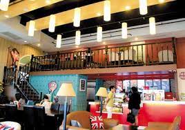 ร านม สเตอร บ น คอฟฟ mr bean coffee ท น เป นสาขา เดอะวอร ค เกษตร นวม นทร ท ด ไซน การตกแต งเปร ยบเสม อนอย บ าน ตกแต งในสไตล contemporary รอบร านจะม ห