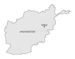 All regions, cities, roads, streets and buildings satellite view. Afghanistan Silhouette Map With Kabul Capital Stock Vector Illustration Of Country Object 84101430