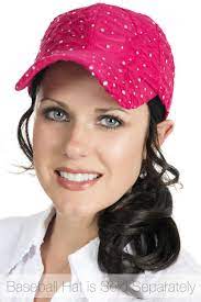Ponytail Headband Baseball Hat With Hair By Cardani Headband Hairstyles Ponytail Hairstyles Hat Hairstyles