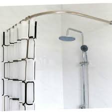 Stainless Steel Curved Shower Curtain Pole Rod Rail Bathroom Products Bath Accessories Supplies Plus Si Shower Curtain Track Curtain Poles Shower Curtain Rods