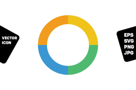 Download Donut Chart Icon Graphic By Tuktuk Design Creative Fabrica PSD Mockup Templates