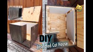 Outdoor shelters for community or stray cats. Diy Insulated Cat House Inexpensive Youtube
