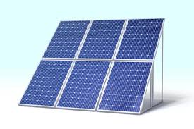 Rooftop solar panels on a modern home