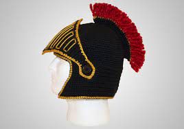 How to crochet boy's & man's knight helmet hat (mask) part 4. Briabby Crochet Pattern Designs