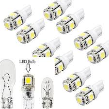Led Replacements For Malibu Landscape Light 5 Led Smd Per Bulb 194 T10 T5 Wedge Base Cool White 10 Pcs Walmart Com Walmart Com