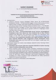 Pelimpahan wewenang dapat mewakili pihak yang memberi wewenang kepada pihak kedua sebagai peminjam : Surat Edaran Wakil Rektor 1 Tentang Pemberitahuan Kuliah Daring Semester Ganjil 2020 2021 Akademik It Telkom Purwokerto