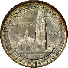 1935 s san diego 50c ms silver commemoratives ngc