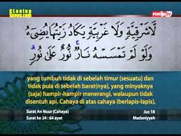 Dengan cahaya itu segala sesuatu berjalan dengan tertib dan teratur, tak ada yang menyimpang dari jalan yang telah ditentukan. Salman Al Utaybi Surat Nur Ayat 35 Youtube