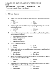 Maybe you would like to learn more about one of these? Soal Uh Ips Kelas 7 Ke 4 Semester 2