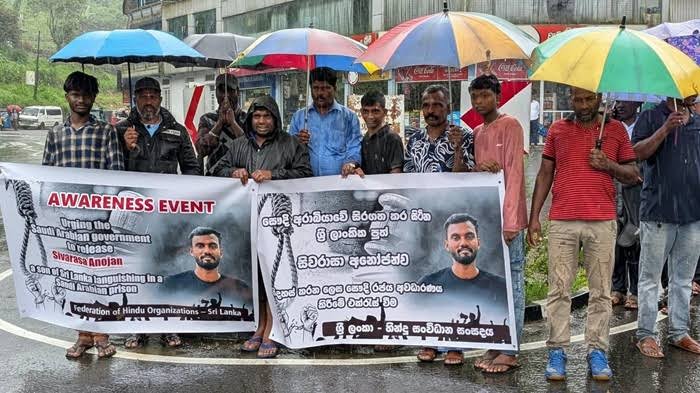 Hindu Organisations Hold Satyagraha Calling for Anojan Sivarasa’s Life to Be Spared
