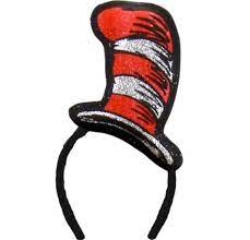 Glitter Cat In The Hat Headband Party City Seuss Party Cat In The Hat Headband Cat In The Hat Hat