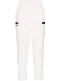 Gucci Logo Band Track Pants Farfetch Com Gucci logo label coated cotton drawstring. farfetch