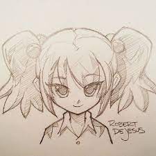 Problems drawing the line art, were in photoshop sometimes i'd need to set a guide line and trace it very. Sketch Of Girl With Huge Ponytails Ponytails Pigtails Anime Manga Sketch Doodle Drawing Oc Girl Sketch Ponytail Drawing Drawings