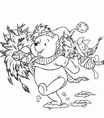 Winnie the pooh eeyore outline. Winnie The Pooh Christmas Coloring Pages Coloring Home