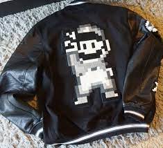 Closer Detail For This Awesome Super Mario Jacket From H M S Ig And Knew I Had To Have It Nakanarilife Menfash Outfit Challenge Mens Fashion Varsity Jacket
