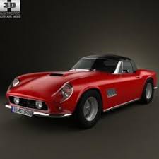 An open sportscar version of the successful tour de france competition car, it was produced with the encouragement of luigi chinetti and johnny von neumann with. 1962 Ferrari 250 Gt California 3d Models Stlfinder
