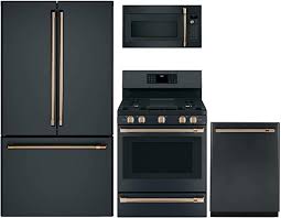 Amazon Com Ge Cafe 4 Piece Kitchen Package Cwe23sp3md1 36 Smart French Door Refrigerat In 2020 Kitchen Appliance Packages Black Appliances Kitchen Built In Dishwasher