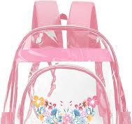 Amazon.com | Ecautly Personalized Kids Clear Backpack Custom ...