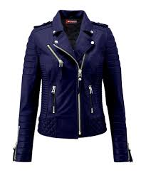 Women S Motorcycle Biker Jackets Navy Blue Ladies Cafe Riding Vintage Jackets Ebay In 2020 Blue Leather Jacket Womens Biker Jacket Navy Blue Leather Jacket
