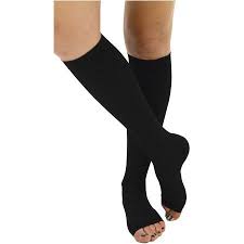 gabrialla open toe knee highs compression stockings 25 35