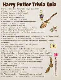 Sign up to the buzzfeed quizzes newslett. Free Printable Harry Potter Trivia Quiz With Answer Key