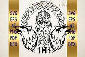 Viking item collection free vector. Odin Svg Viking God Runes Graphic By Talanpluss Creative Fabrica