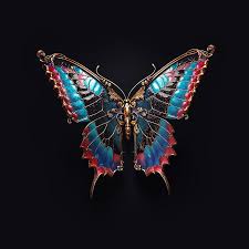 Butterflies are one of a lot of varied as well as attractive insects worldwide. Hd Wallpaper Sasha Vinogradova Jewel 3d Insect Black Background Butterfly Wallpaper Flare
