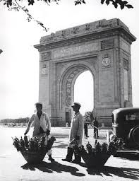 Sometime from the 1930s (not sure about this. Arcul De Triumf Din BucureÈ™ti Wikipedia